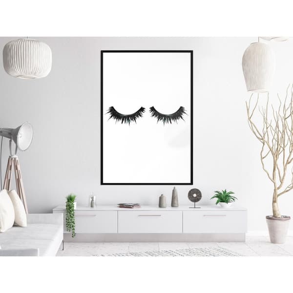 Inramad Poster / Tavla - False Eyelashes