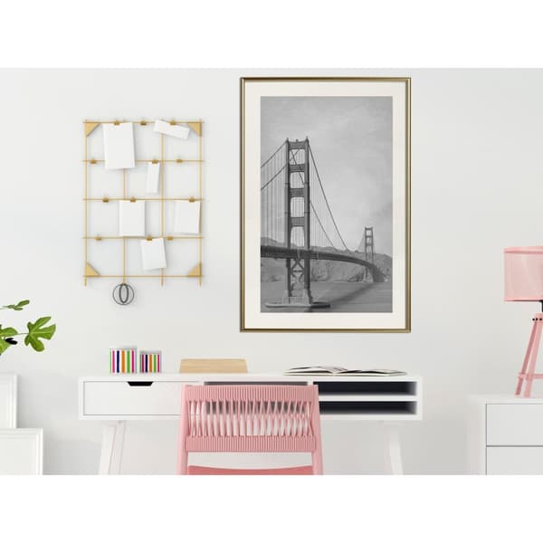 Inramad Poster / Tavla - Bridge in San Francisco II