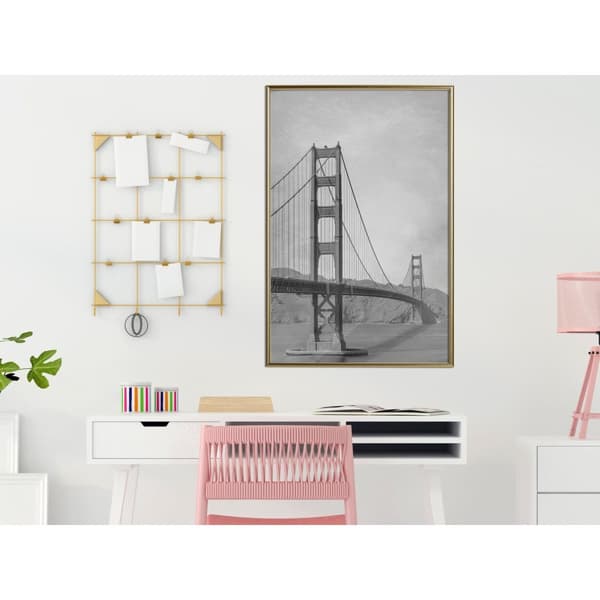 Inramad Poster / Tavla - Bridge in San Francisco II