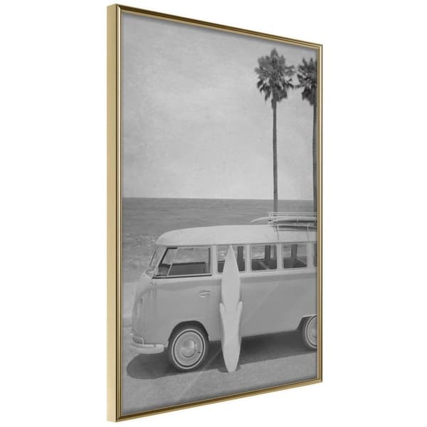 Inramad Poster / Tavla - Hippie Van II