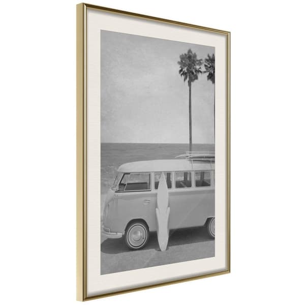 Inramad Poster / Tavla - Hippie Van II