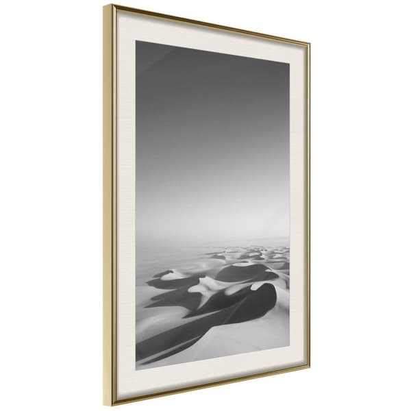 Inramad Poster / Tavla - Ocean of Sand I