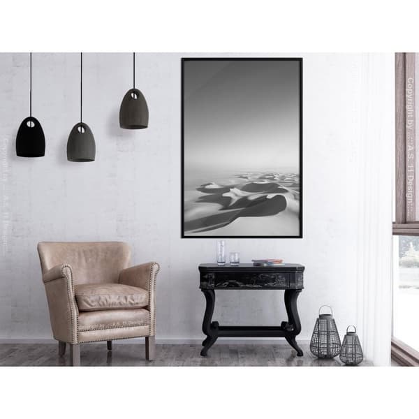 Inramad Poster / Tavla - Ocean of Sand I