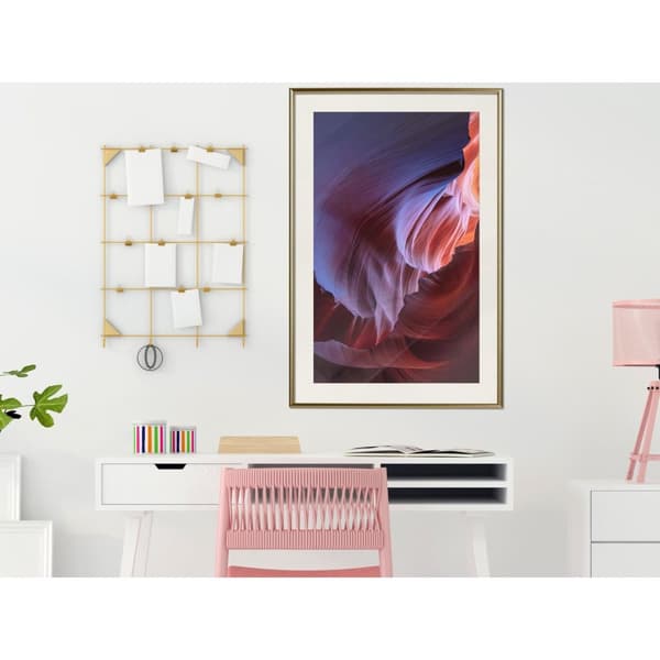 Inramad Poster / Tavla - Shades of Purple I