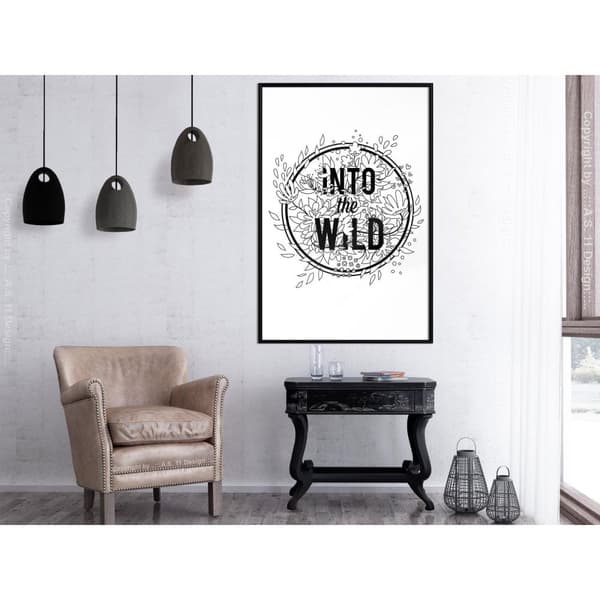 Inramad Poster / Tavla - Connect with Nature