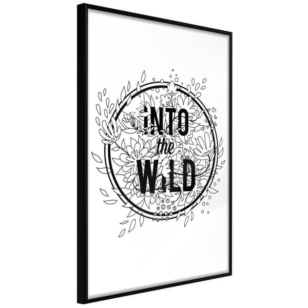 Inramad Poster / Tavla - Connect with Nature