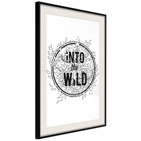 Inramad Poster / Tavla - Connect with Nature