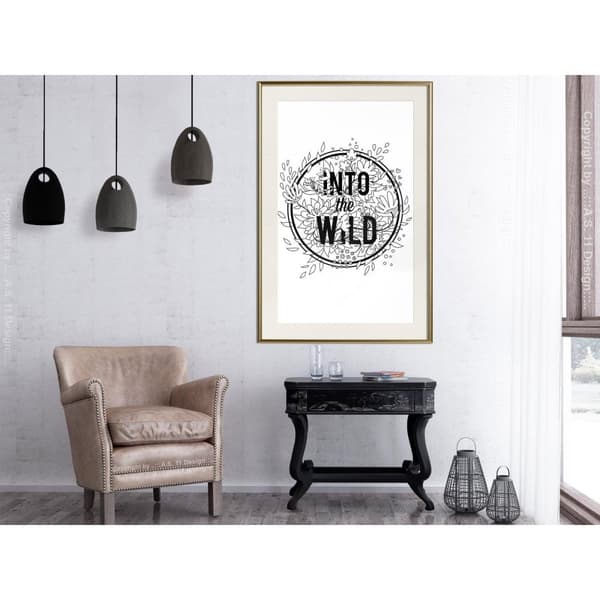 Inramad Poster / Tavla - Connect with Nature