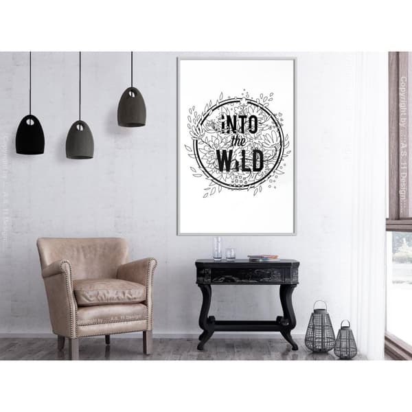 Inramad Poster / Tavla - Connect with Nature
