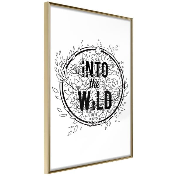 Inramad Poster / Tavla - Connect with Nature