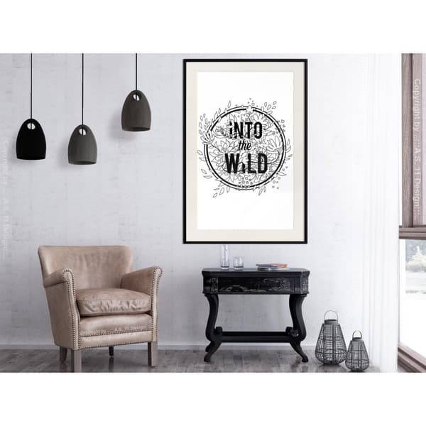 Inramad Poster / Tavla - Connect with Nature