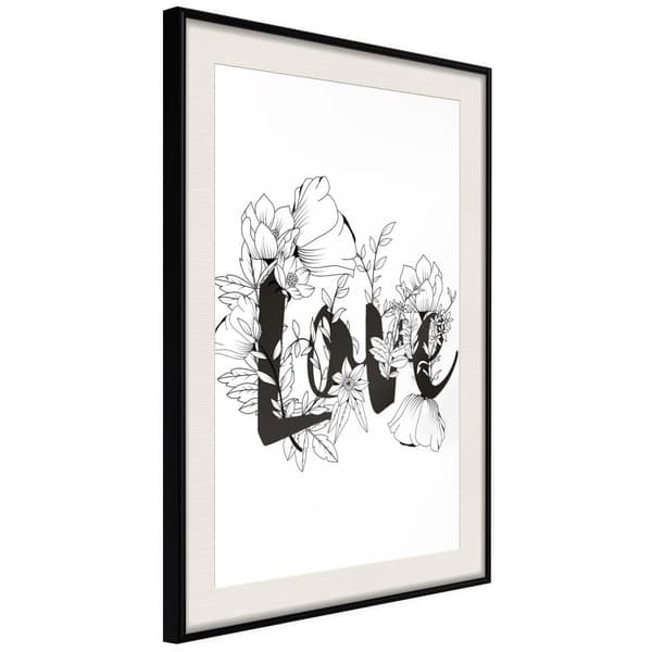 Inramad Poster / Tavla - Blossoming Love