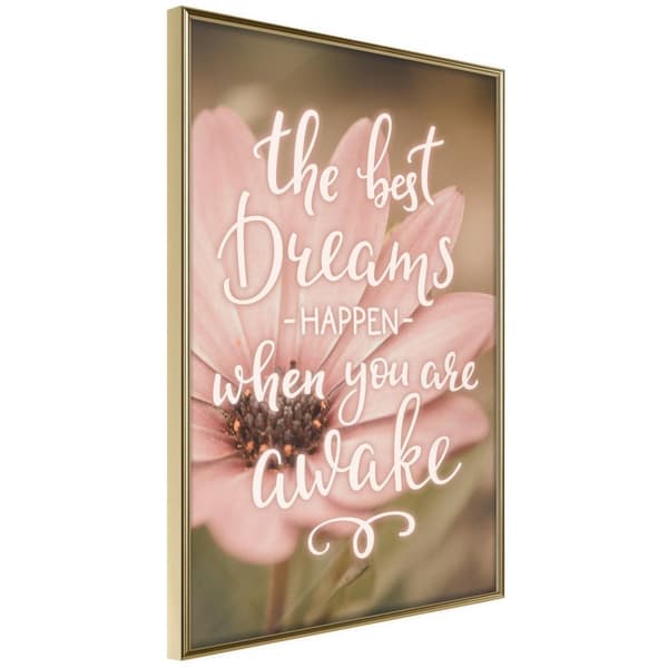 Inramad Poster / Tavla - The Best Dreams