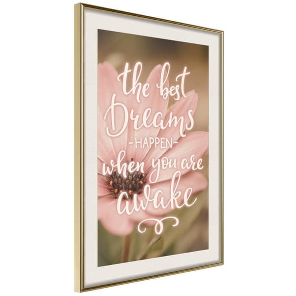 Inramad Poster / Tavla - The Best Dreams
