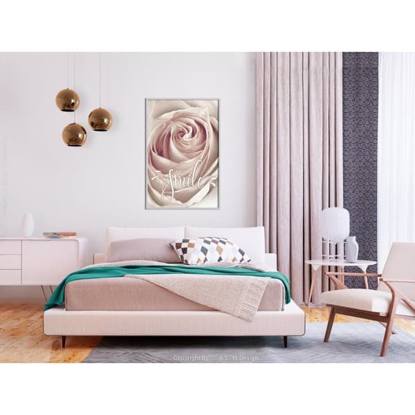 Inramad Poster / Tavla - Rose with a Message