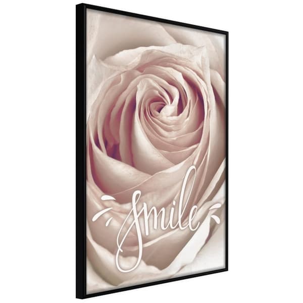 Inramad Poster / Tavla - Rose with a Message