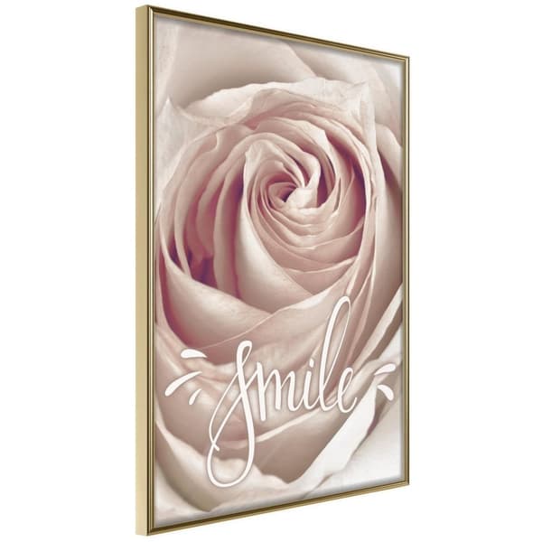 Inramad Poster / Tavla - Rose with a Message