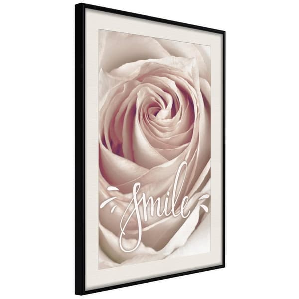 Inramad Poster / Tavla - Rose with a Message