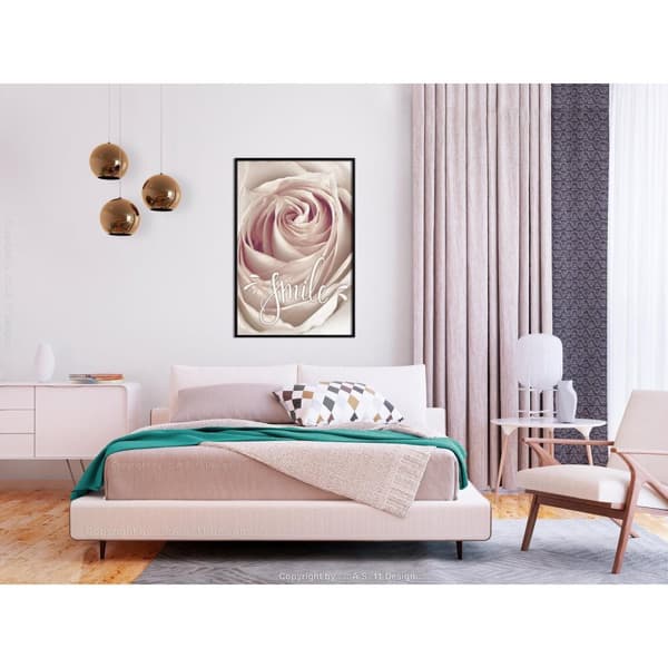 Inramad Poster / Tavla - Rose with a Message