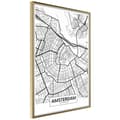 Miniatyrbild 1 av 11: Inramad Poster / Tavla - City map: Amsterdam