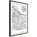 Miniatyrbild 4 av 11: Inramad Poster / Tavla - City map: Amsterdam