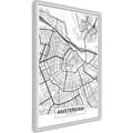 Miniatyrbild 8 av 11: Inramad Poster / Tavla - City map: Amsterdam