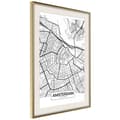 Miniatyrbild 9 av 11: Inramad Poster / Tavla - City map: Amsterdam