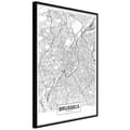 Miniatyrbild 1 av 11: Inramad Poster / Tavla - City map: Brussels