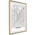 Miniatyrbild 9 av 11: Inramad Poster / Tavla - City map: Brussels