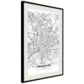 Miniatyrbild 4 av 11: Inramad Poster / Tavla - City map: Frankfurt