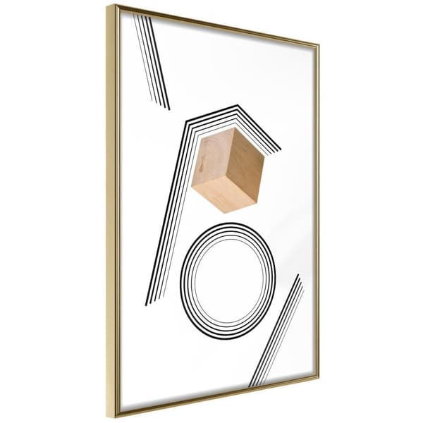 Inramad Poster / Tavla - Cube in a Trap