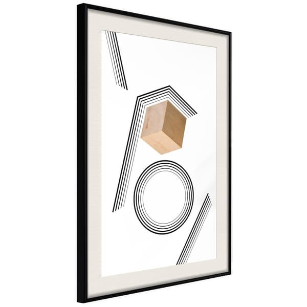 Inramad Poster / Tavla - Cube in a Trap