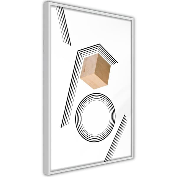 Inramad Poster / Tavla - Cube in a Trap