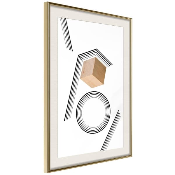 Inramad Poster / Tavla - Cube in a Trap