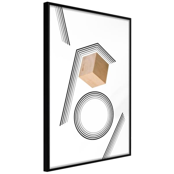 Inramad Poster / Tavla - Cube in a Trap