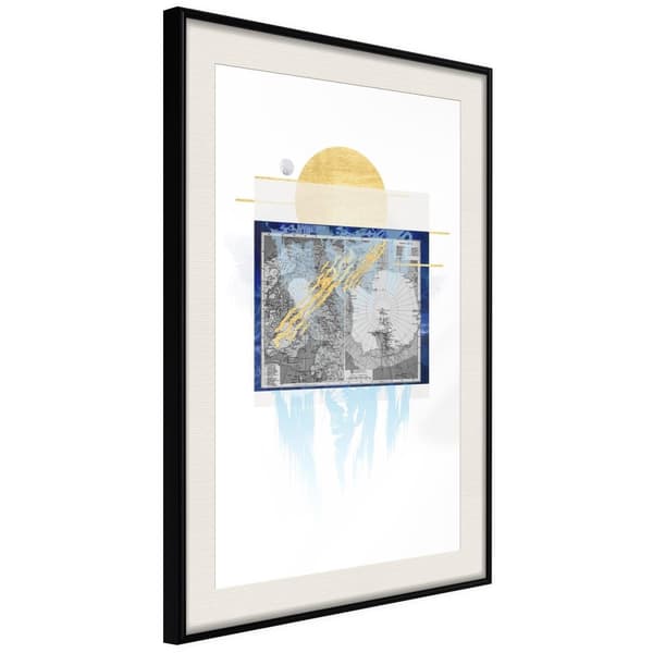 Inramad Poster / Tavla - The Coldest Continent