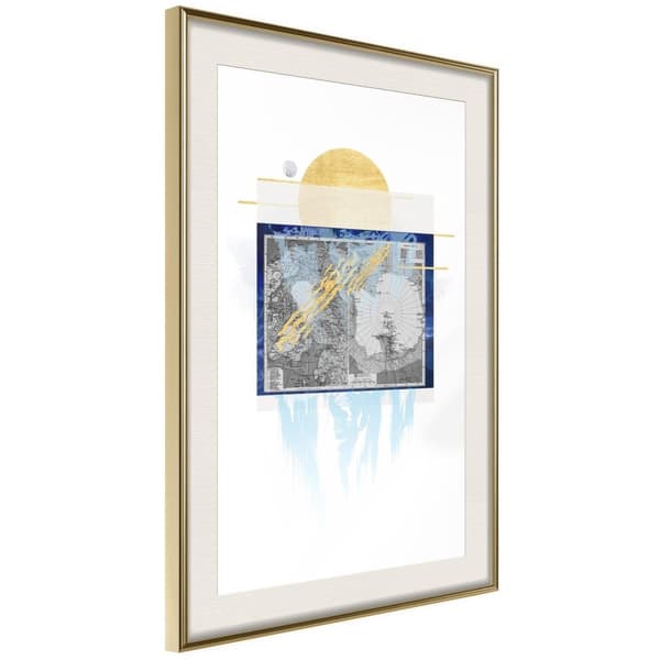 Inramad Poster / Tavla - The Coldest Continent
