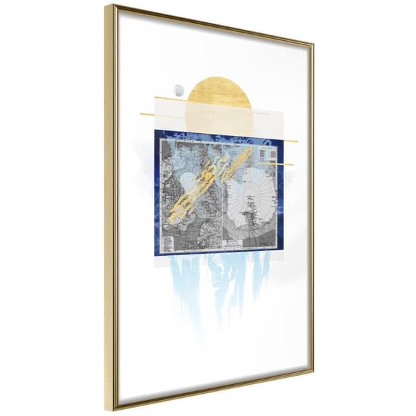 Inramad Poster / Tavla - The Coldest Continent