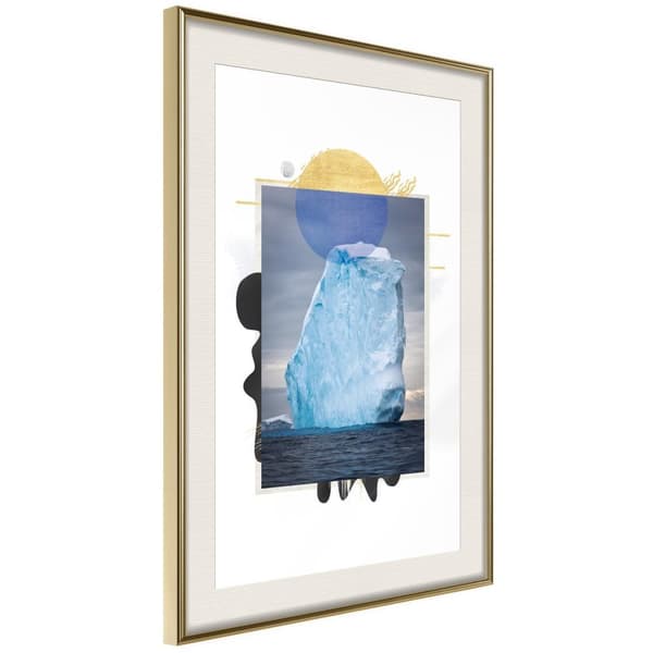 Inramad Poster / Tavla - Tip of the Iceberg