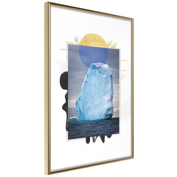 Inramad Poster / Tavla - Tip of the Iceberg