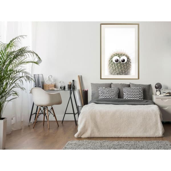 Inramad Poster / Tavla - Funny Cactus II