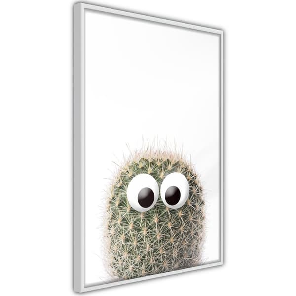 Inramad Poster / Tavla - Funny Cactus II