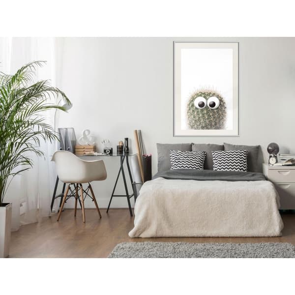 Inramad Poster / Tavla - Funny Cactus II