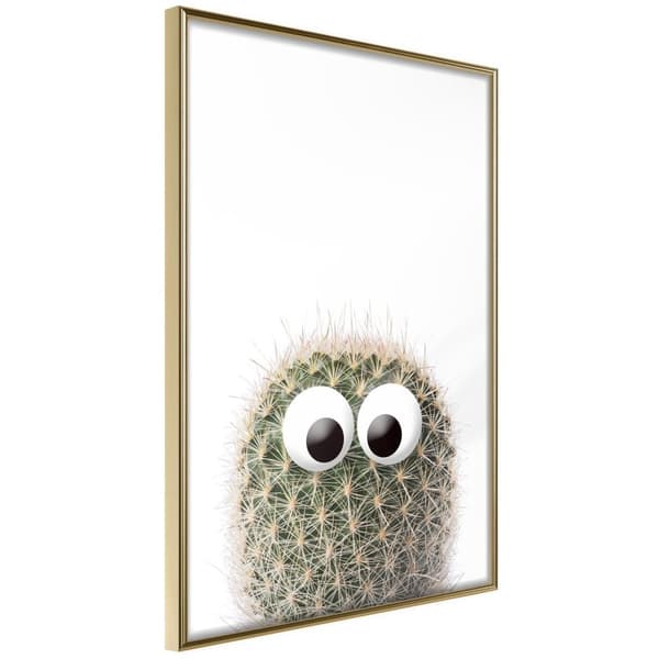 Inramad Poster / Tavla - Funny Cactus II