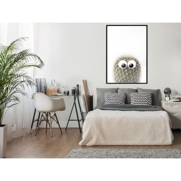 Inramad Poster / Tavla - Funny Cactus II