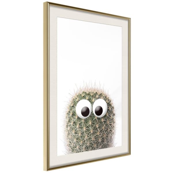Inramad Poster / Tavla - Funny Cactus II