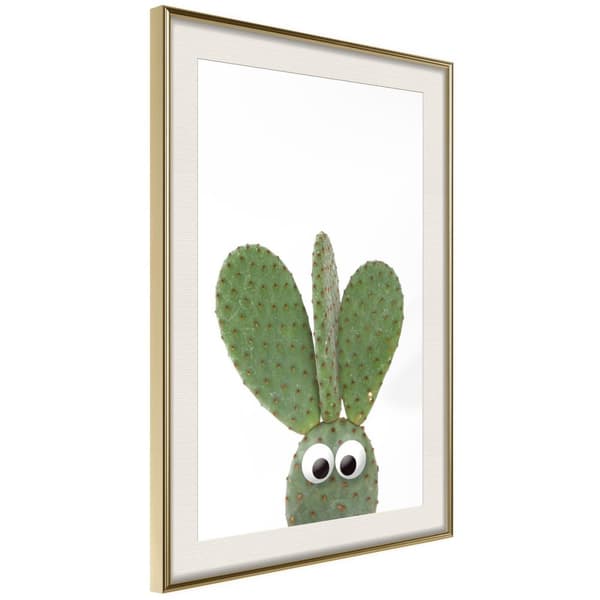 Inramad Poster / Tavla - Funny Cactus III
