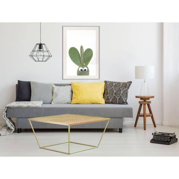 Inramad Poster / Tavla - Funny Cactus III