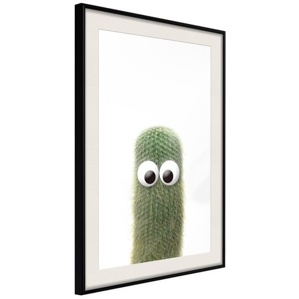 Inramad Poster / Tavla - Funny Cactus IV