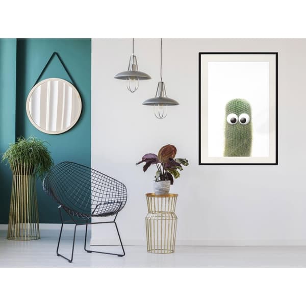 Inramad Poster / Tavla - Funny Cactus IV